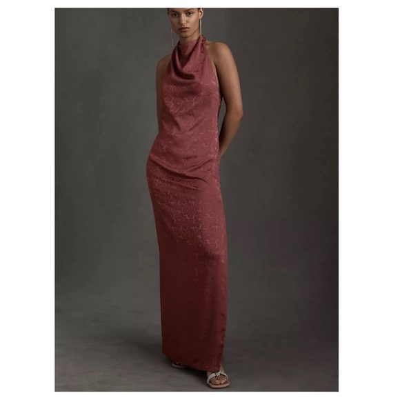 Anthropologie Dresses & Skirts - ❌SOLD❌Anthropologie BHLDN Fame and Partners Chrisley Jacquard Halter Dress
